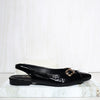 Baleta destalonada negro charol para mujer K613-Z436