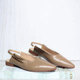 Baleta destalonada taupe para mujer K626-Z436