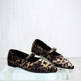 Baleta cerrada animal print para mujer K665-Z436