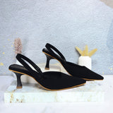Tacon negro nobuck para mujer KIARA-Z120
