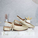 Sandalia tacon champaña para mujer L417-Z319