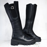 Bota plana negro para mujer 781-Z96