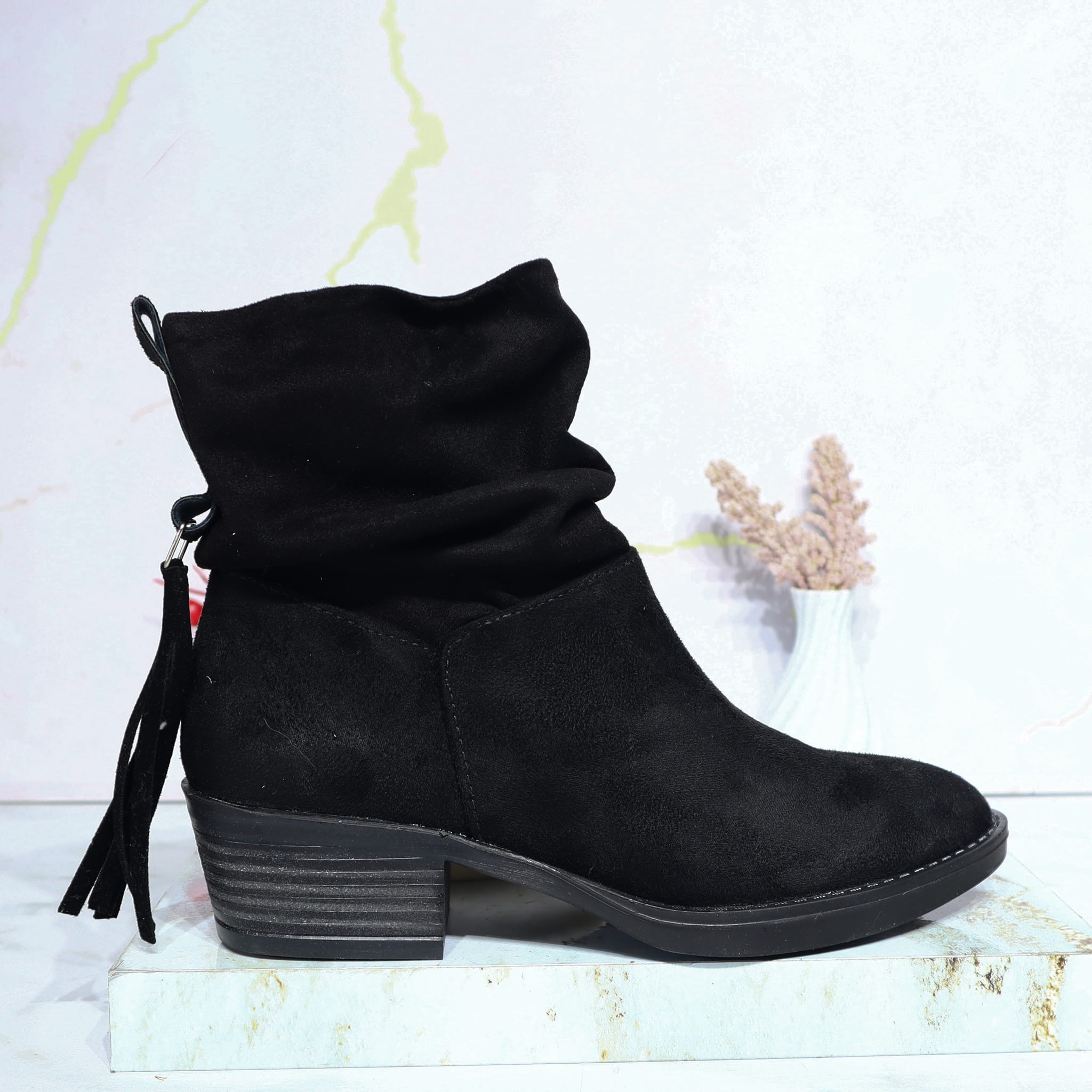 Bota negro para mujer 055-Z227