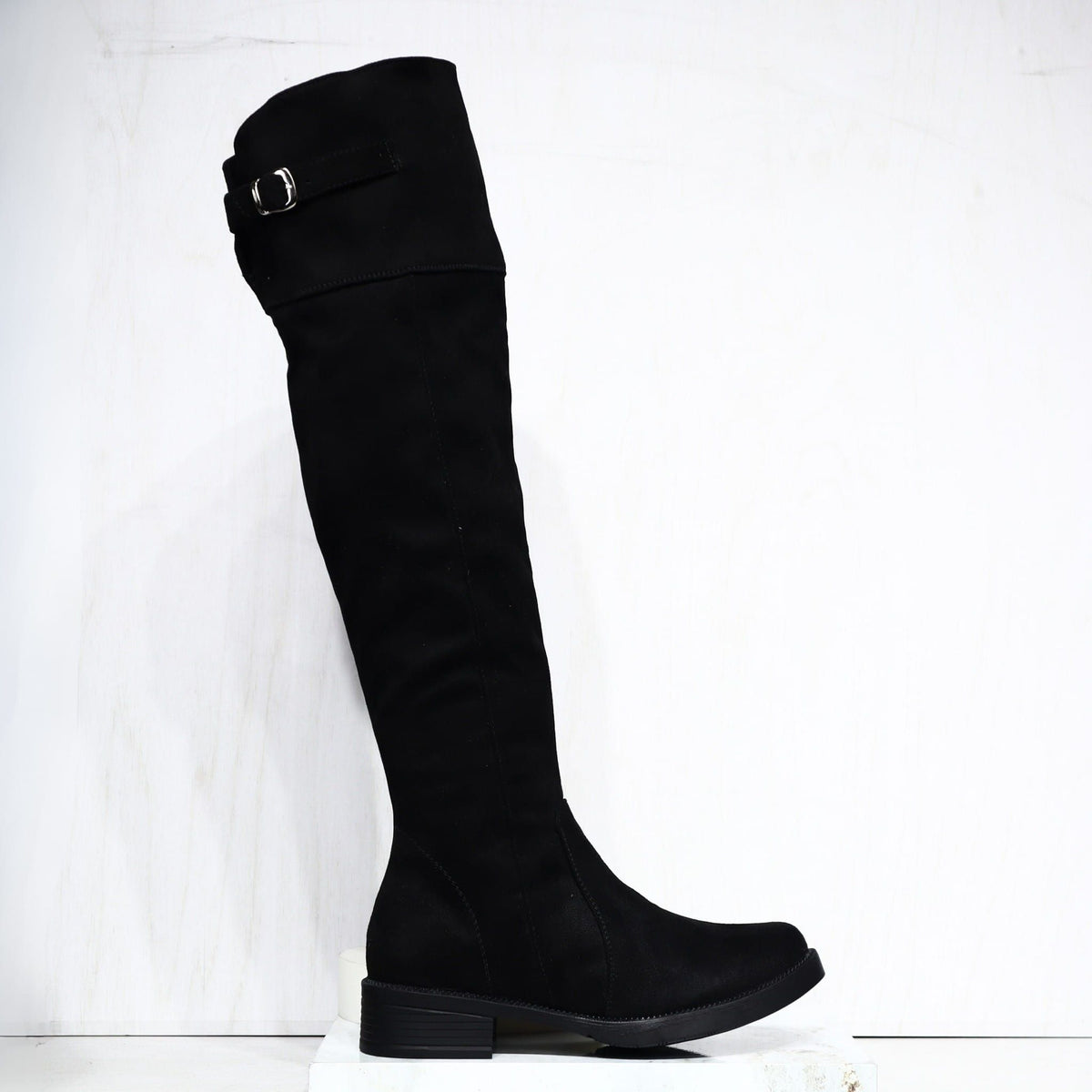 Bota plana negro para mujer 1201-Z279