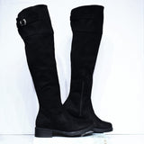 Bota plana negro para mujer 1201-Z279
