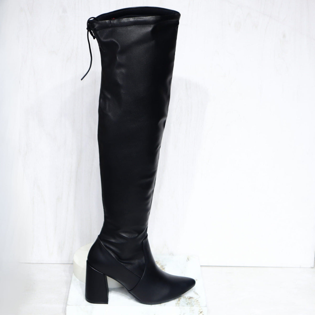 Bota tacon 5 1/2 negro para mujer 1528-Z279