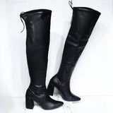 Bota tacon 5 1/2 negro para mujer 1528-Z279