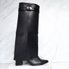 Bota tacon 5 1/2 negro para mujer 1558-Z279