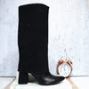Bota negro brillante para mujer 1559-Z279
