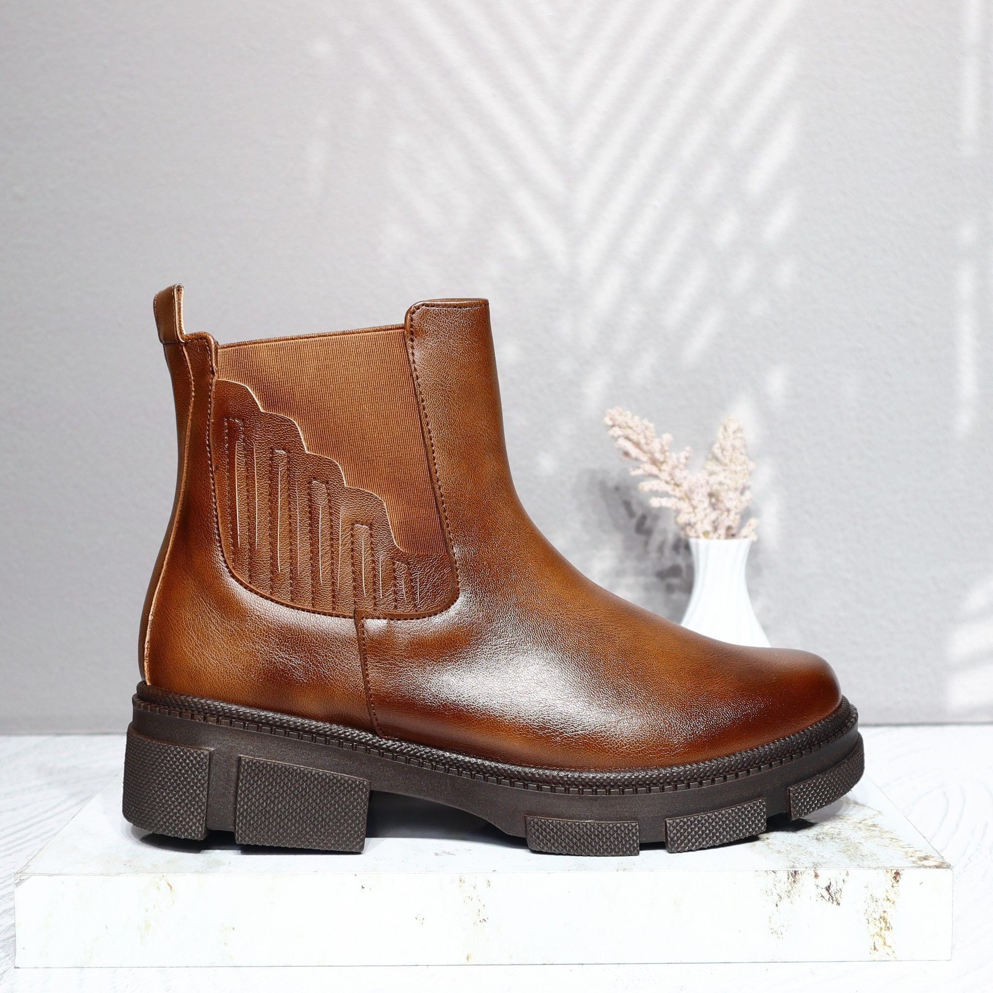 Botin miel para mujer 1836-z126