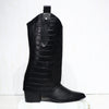 Texana larga negro para mujer 2550-Z807