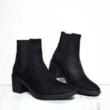 Botin tacon 5 1/2 negro para mujer 26107-Z22