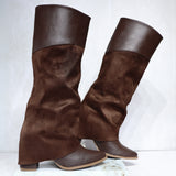 Bota plana cafe para mujer 2661-Z22