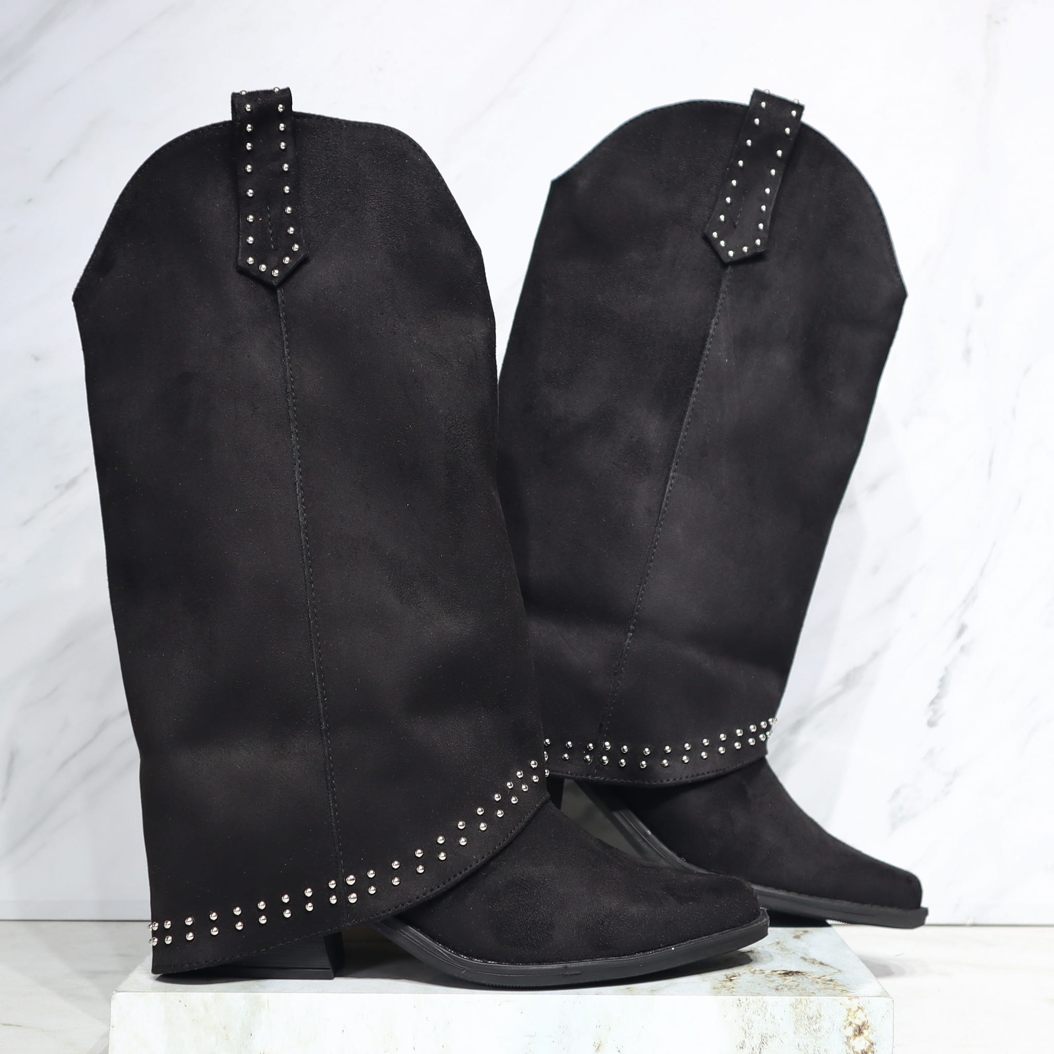 Bota negro gamuza para mujer 2663-Z22