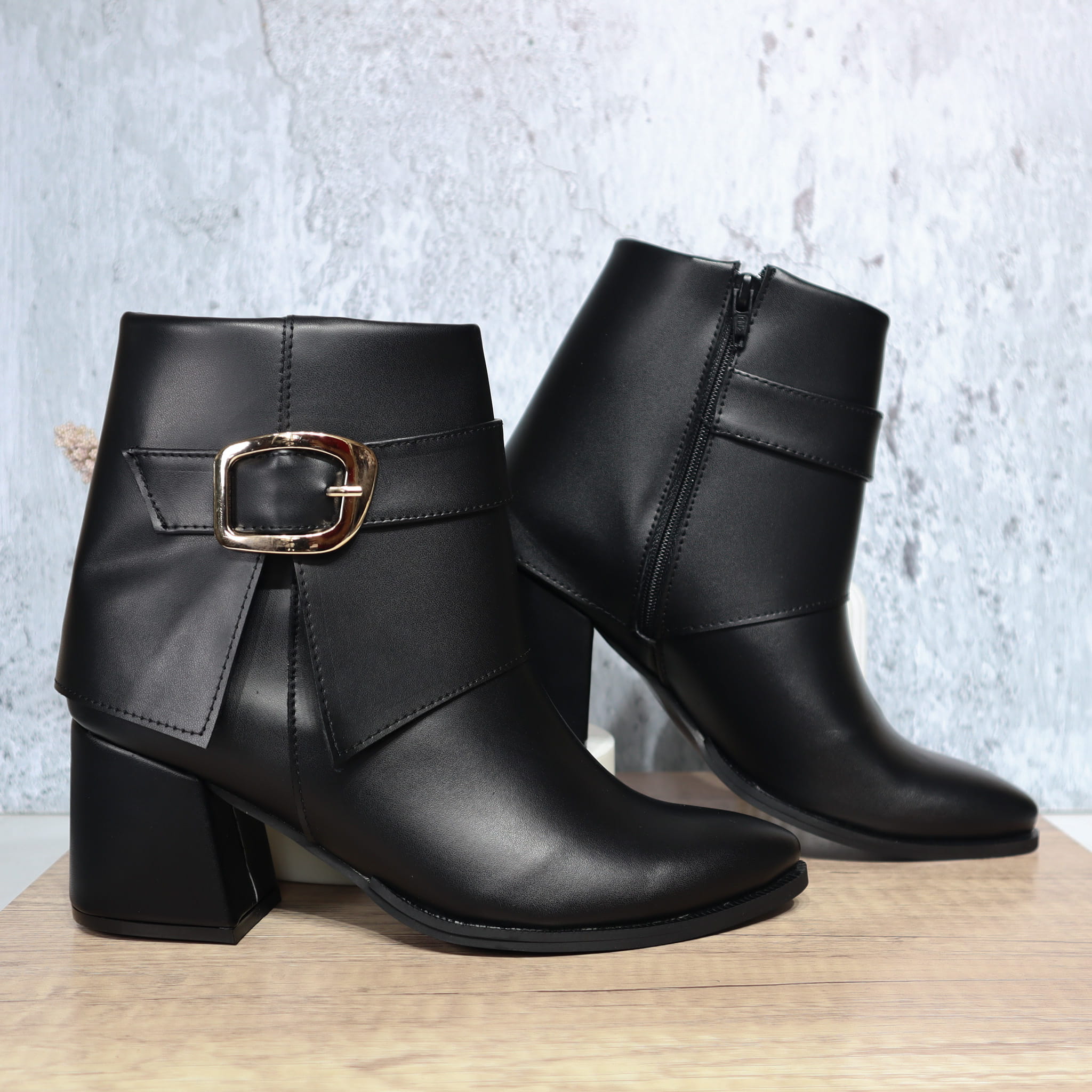 Botin negro para mujer 504-Z578
