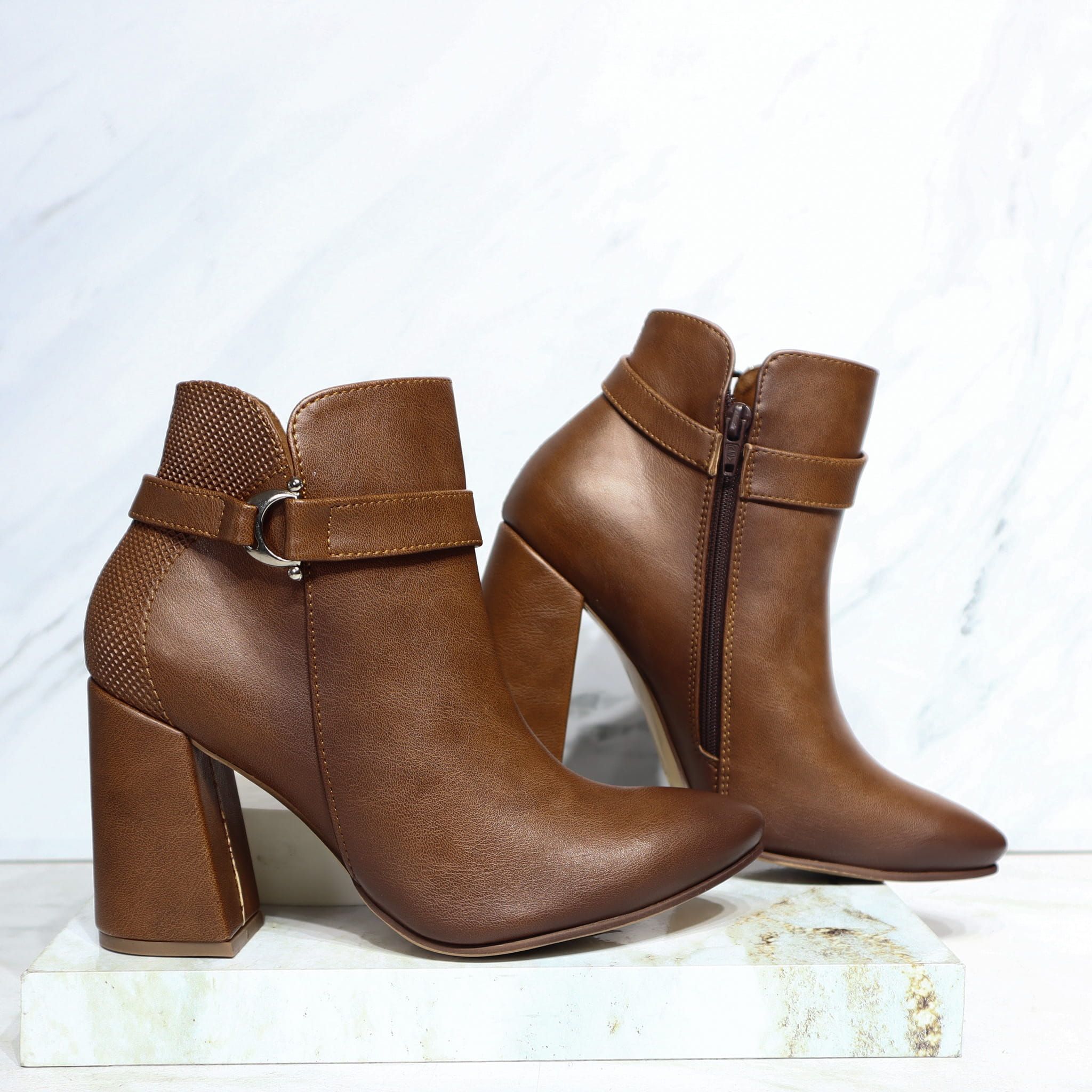 Botin canela para mujer 576-Z578