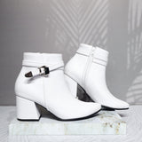 Botin blanco para mujer 7411-Z578