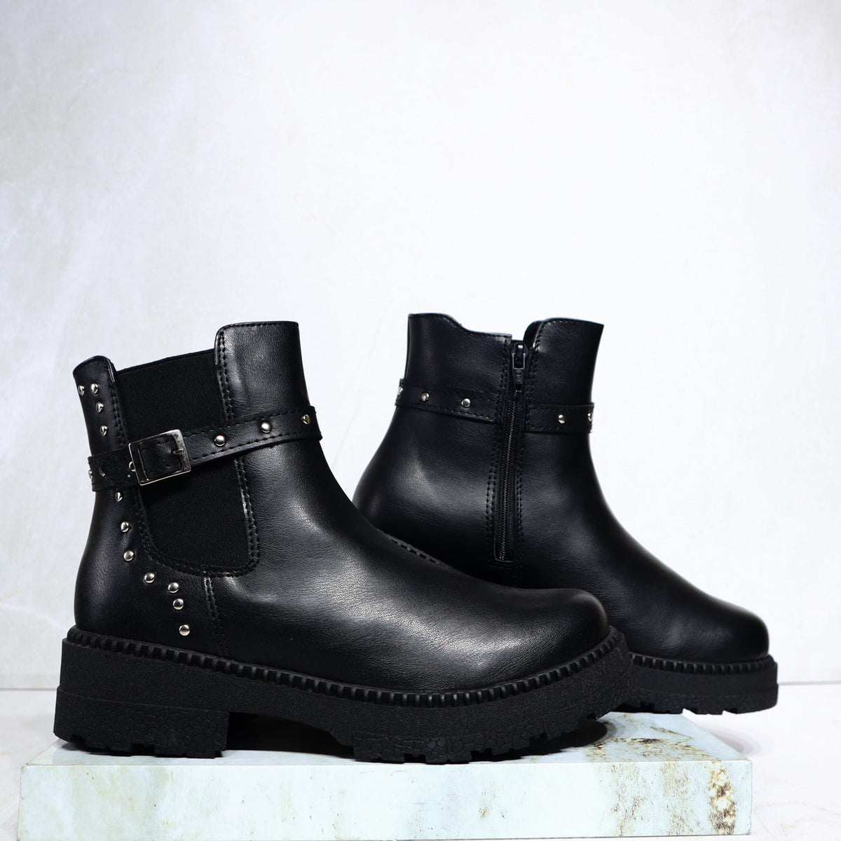 Botin negro para mujer C808-Z126