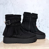 Botin negro para mujer FLECO1-Z279