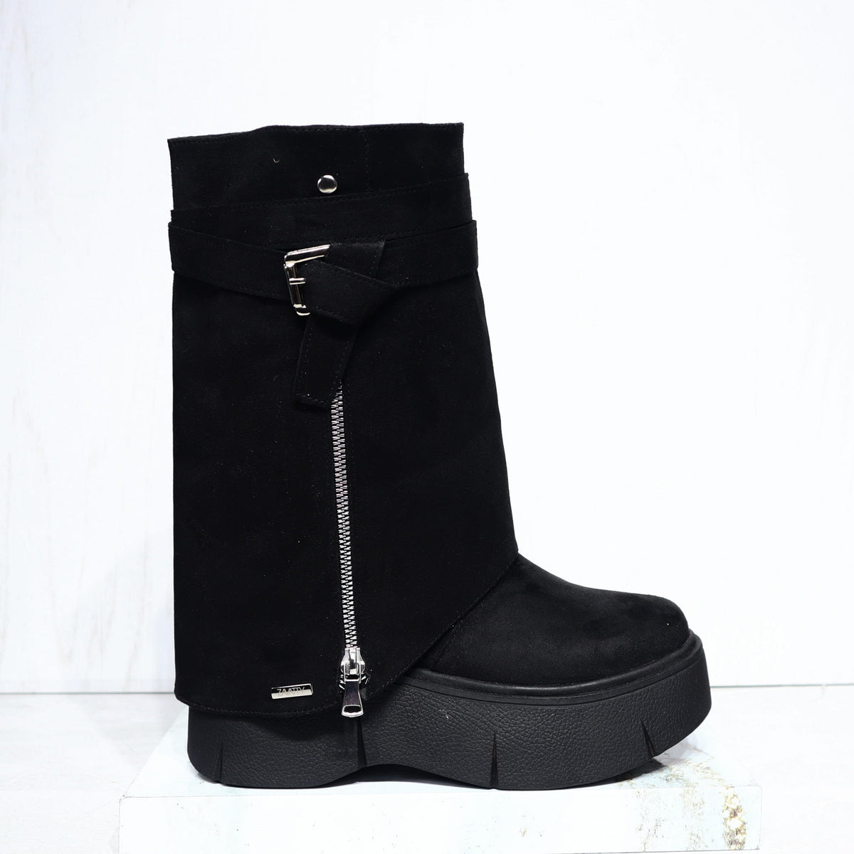 Bota cuadrada negro para mujer NOA-Z22
