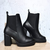 Botin negro para mujer S8028-Z347