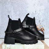 Botin negro para mujer TA328
