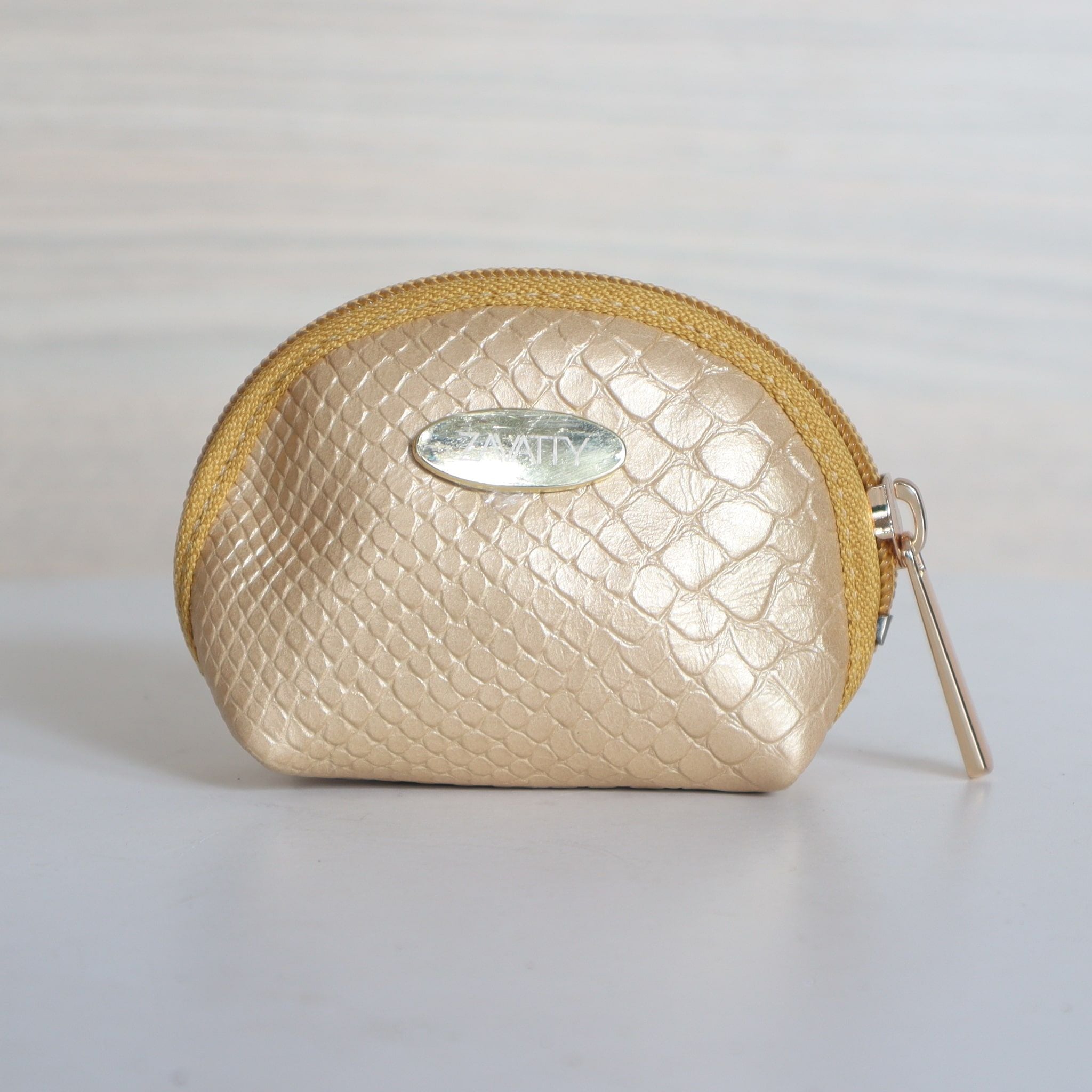 Monedero dorado cuero para mujer MO-M13D