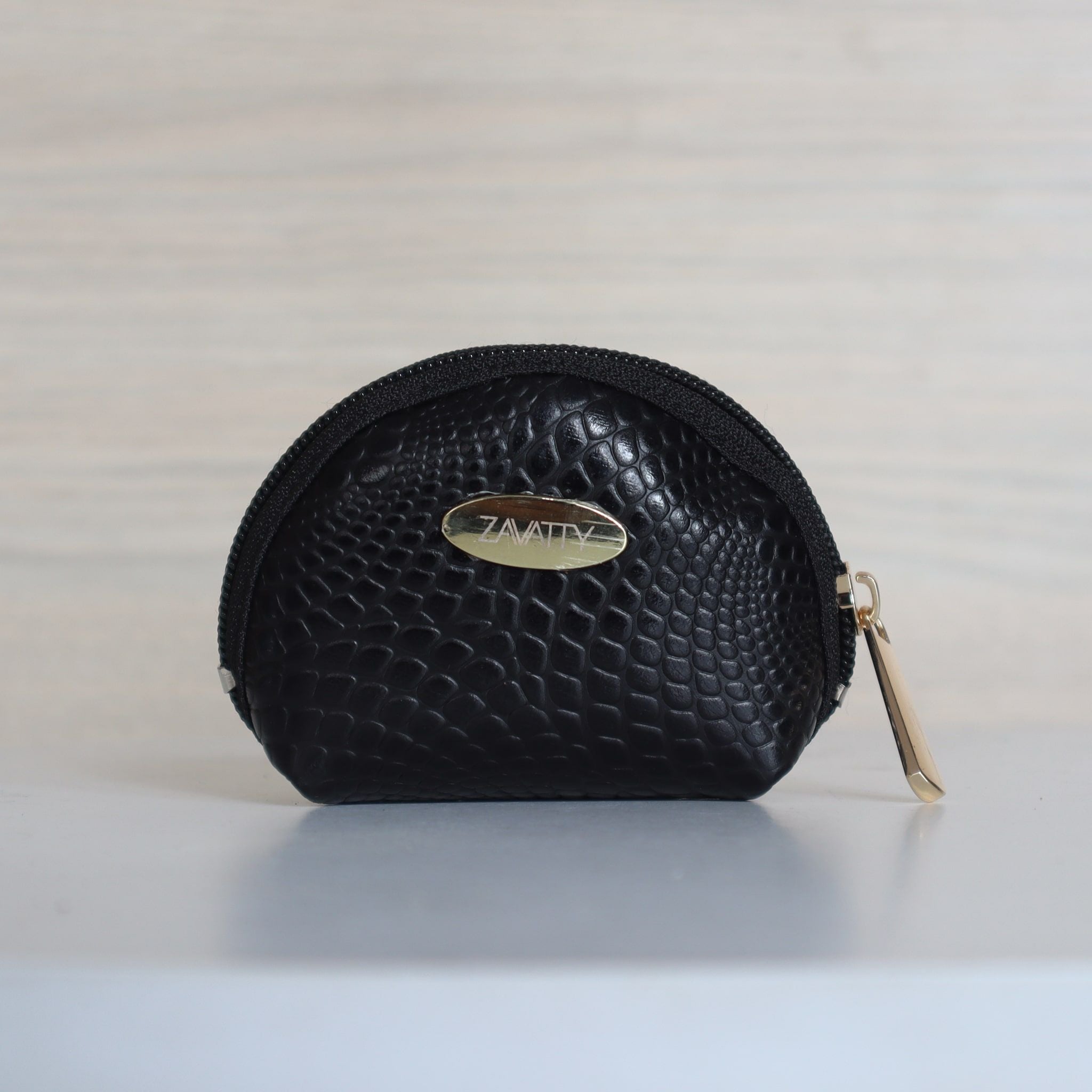 Monedero negro cuero para mujer MO-M13D