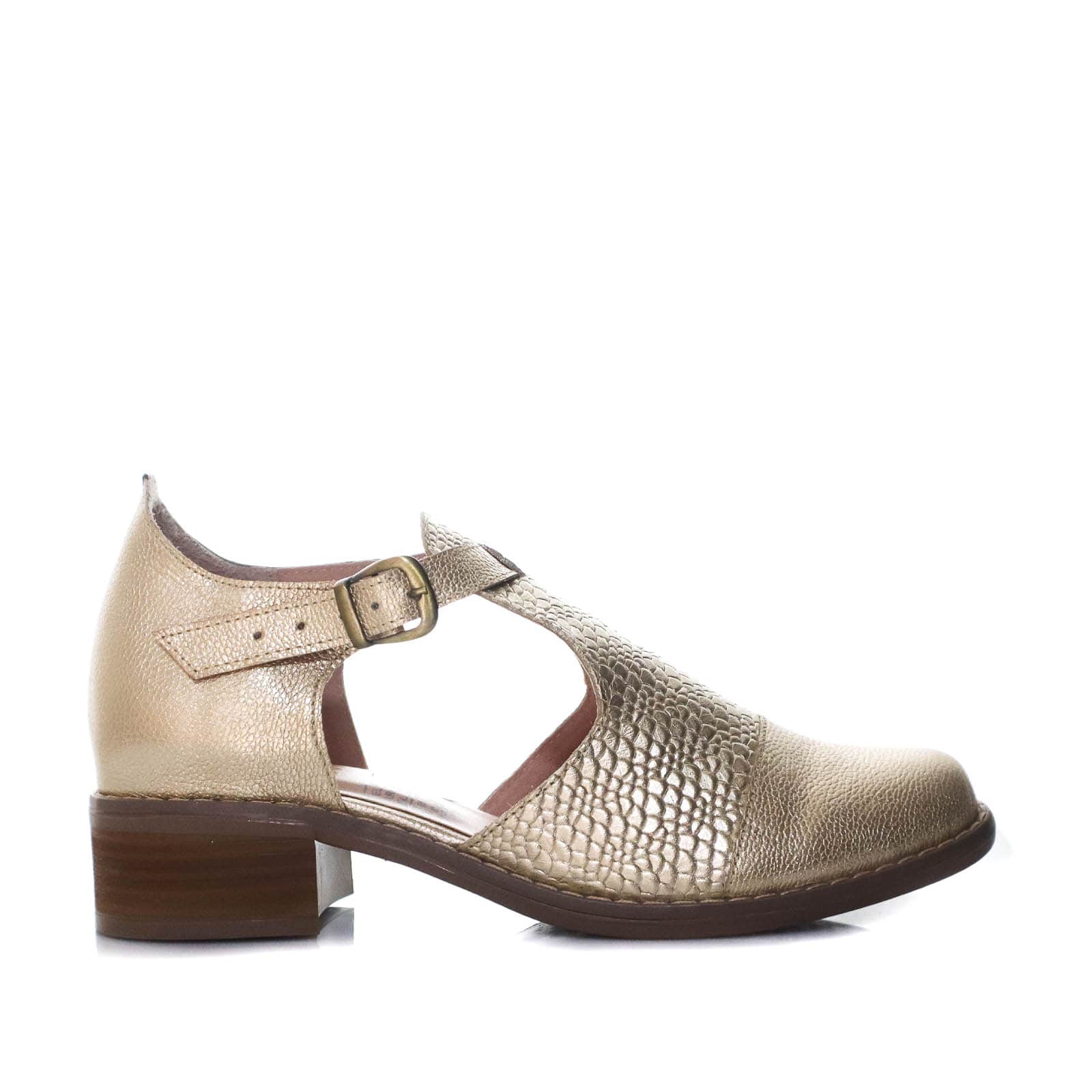 Mafalda oro cuero para mujer H-CHLOE