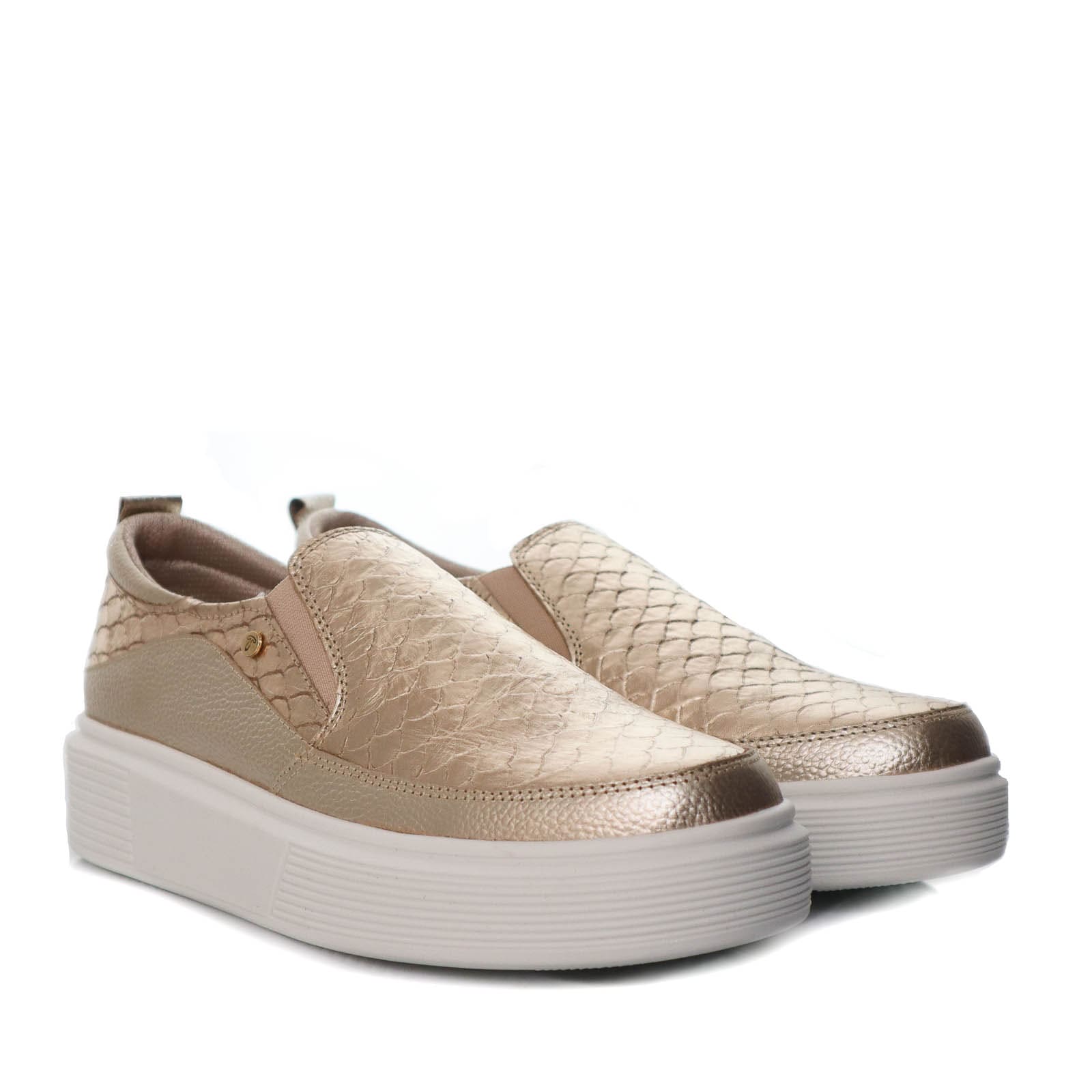 Mocasin champaña para mujer TR76-Z599