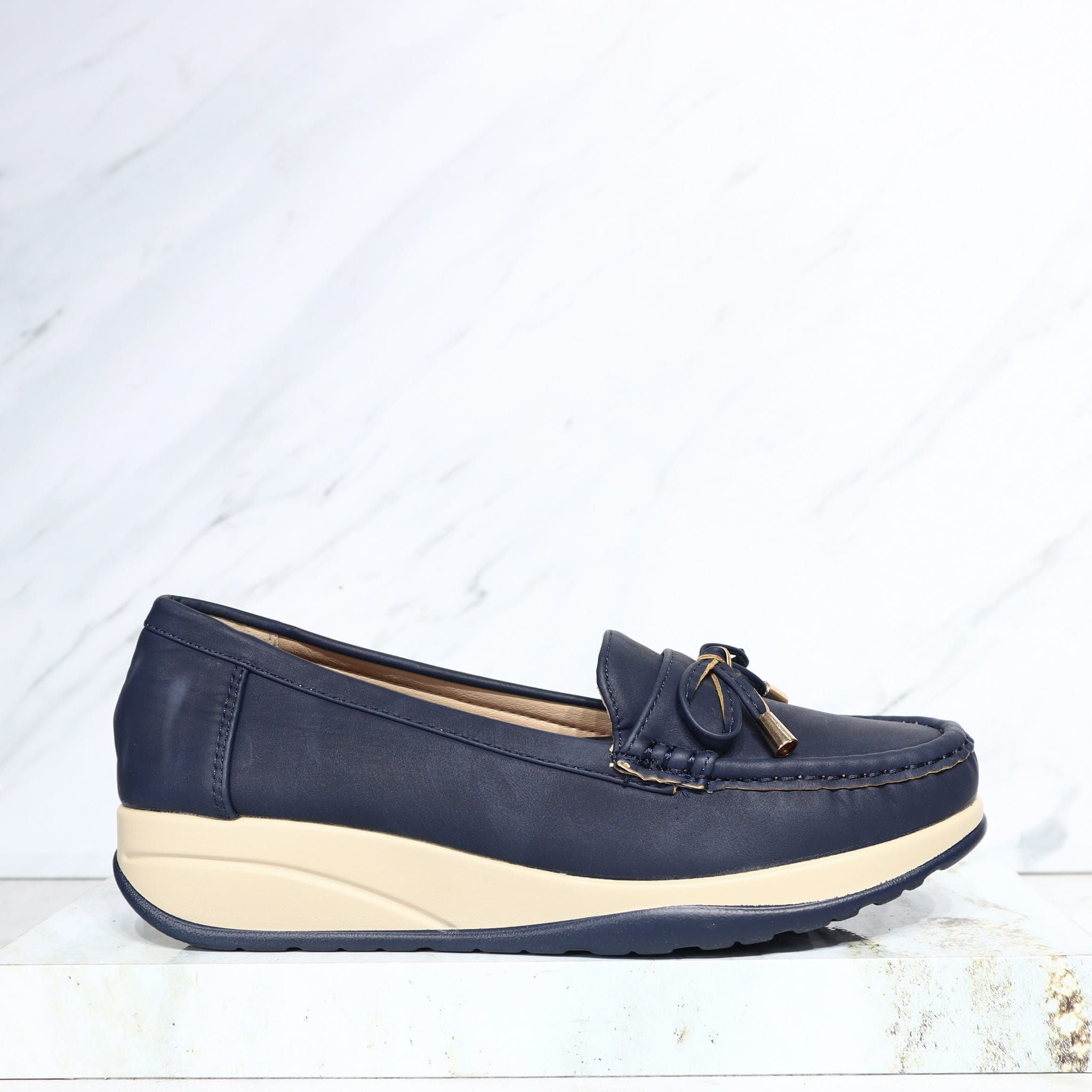 Mocasin azul para mujer 2541-Z719