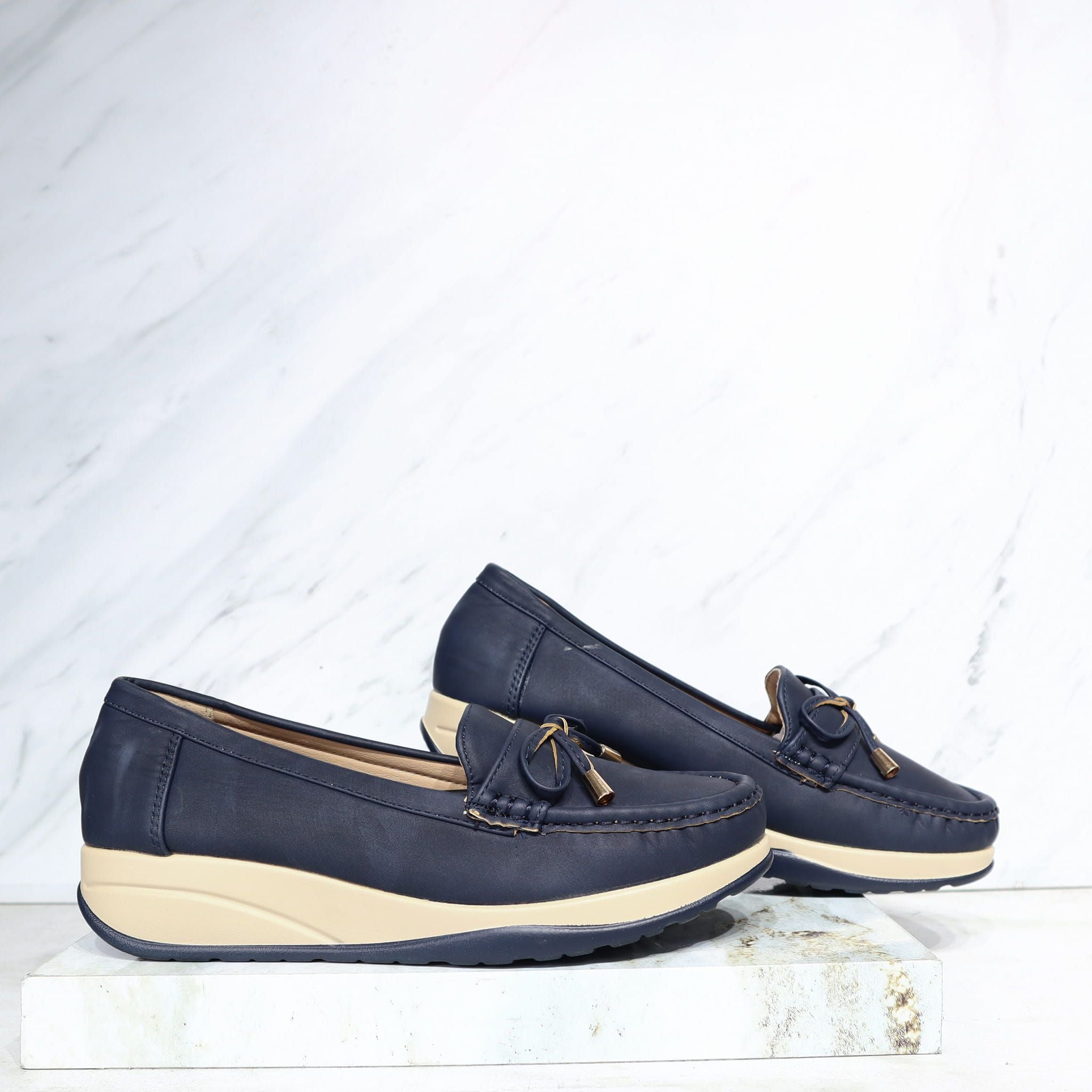 Mocasin azul para mujer 2541-Z719