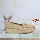 Mocasin beige para mujer 2549-Z719