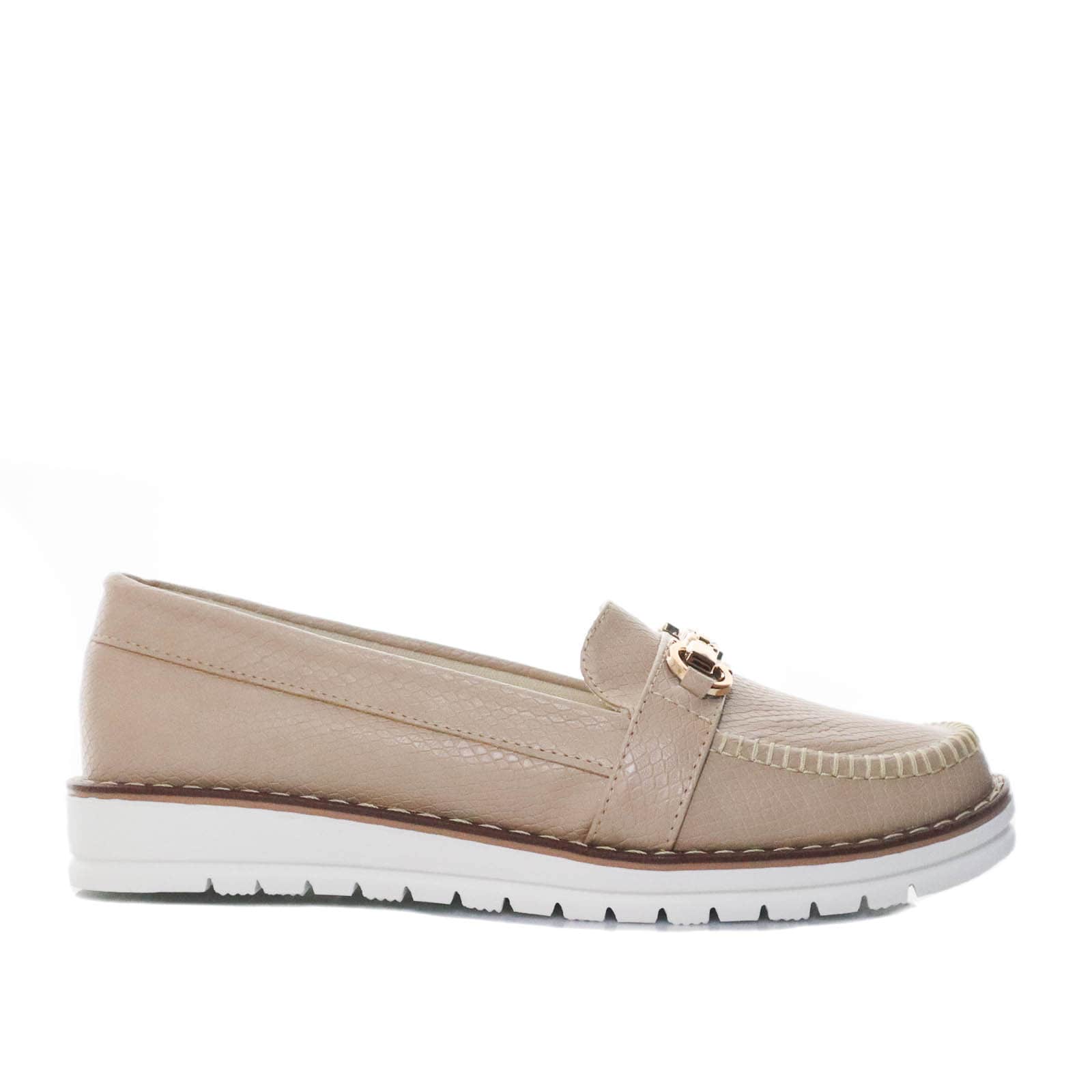 Mocasin beige para mujer 336-Z360