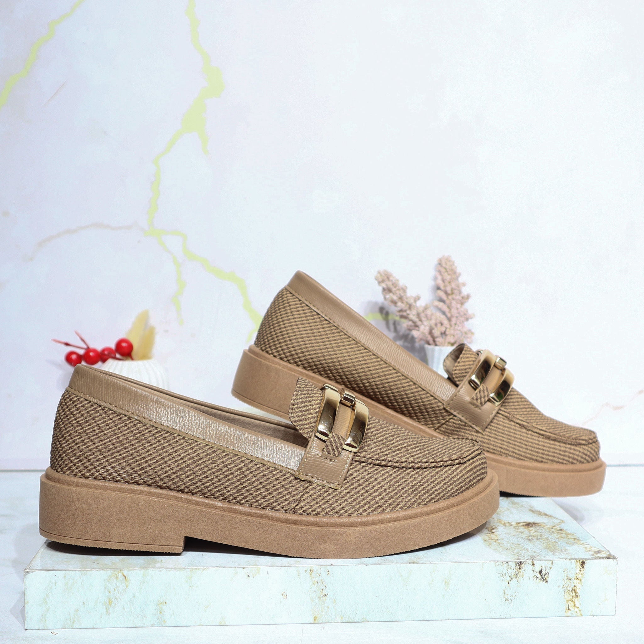 Mocasin caramelo para mujer 600-Z284