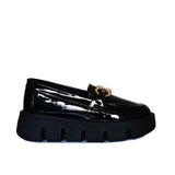 Mocasin negro charol para mujer C03-Z604