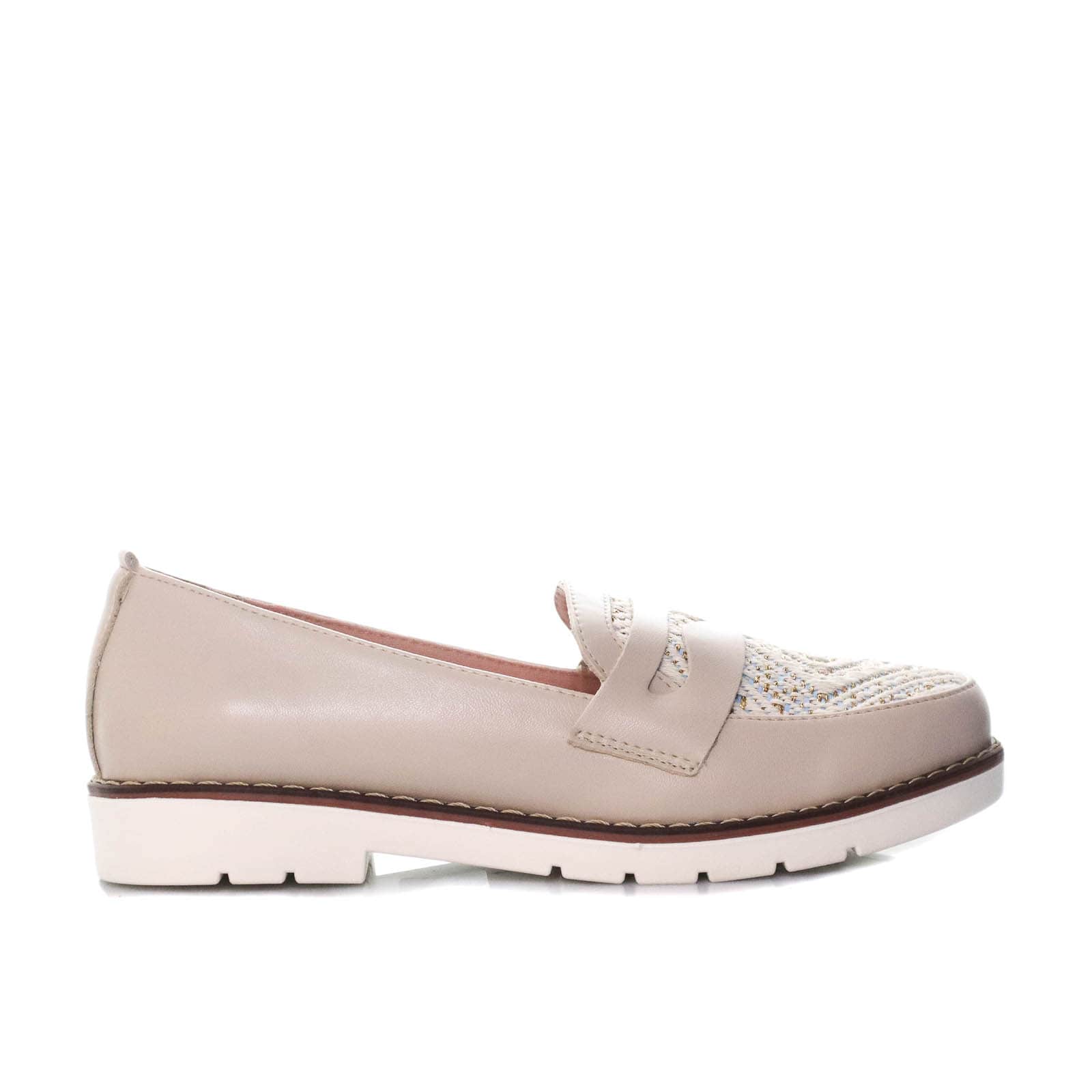 Mocasin cremax azul para mujer H-EMILSE