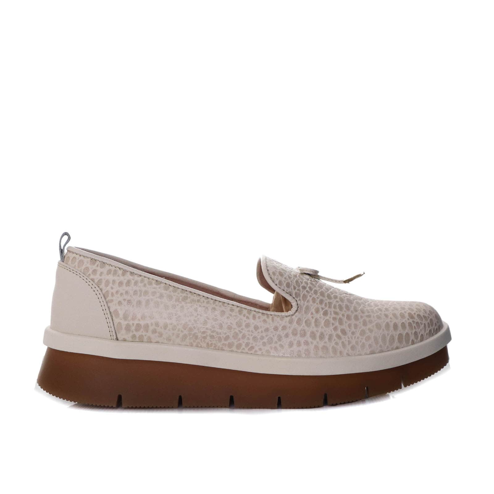 Mocasin talco cuero para mujer H-IRANIA