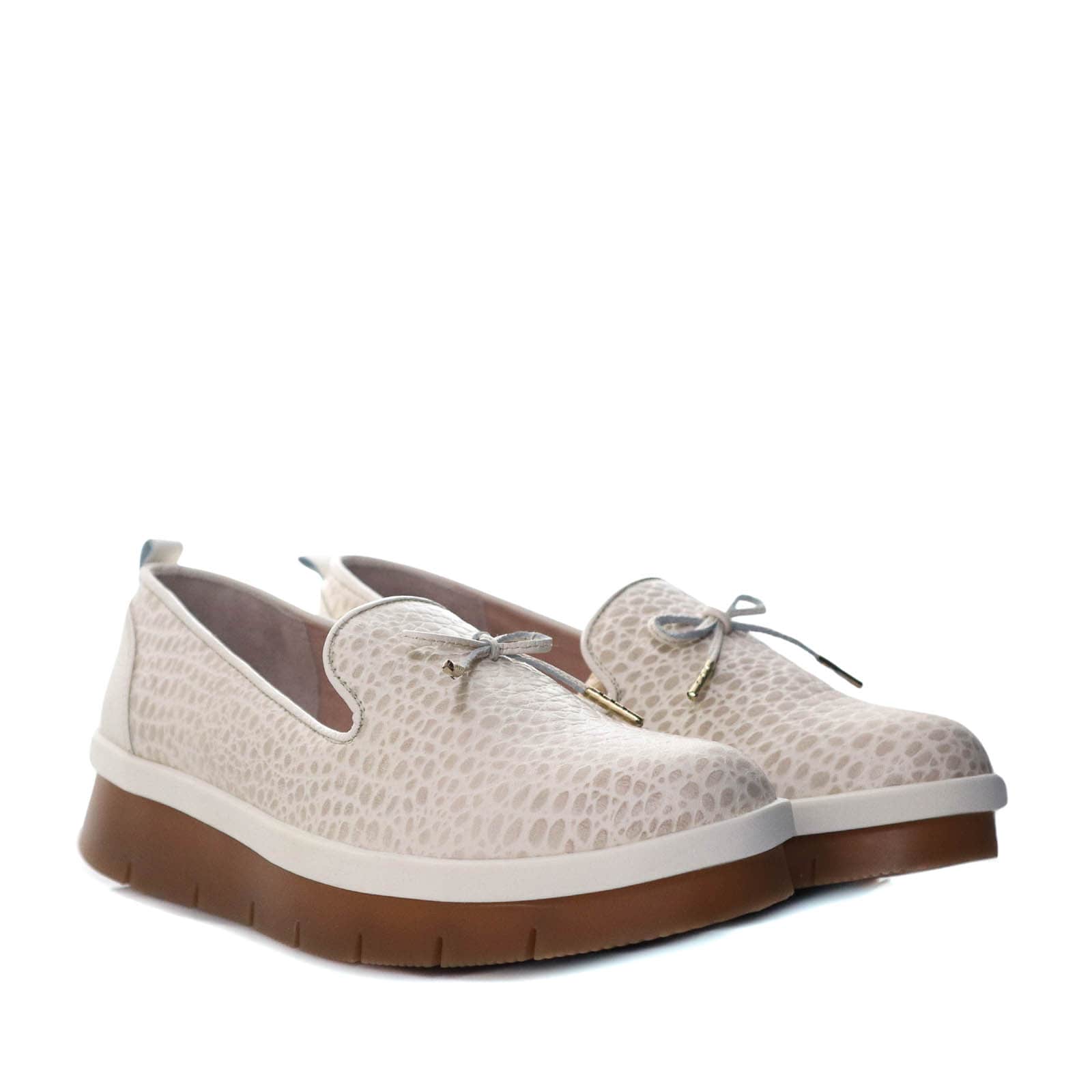 Mocasin talco cuero para mujer H-IRANIA