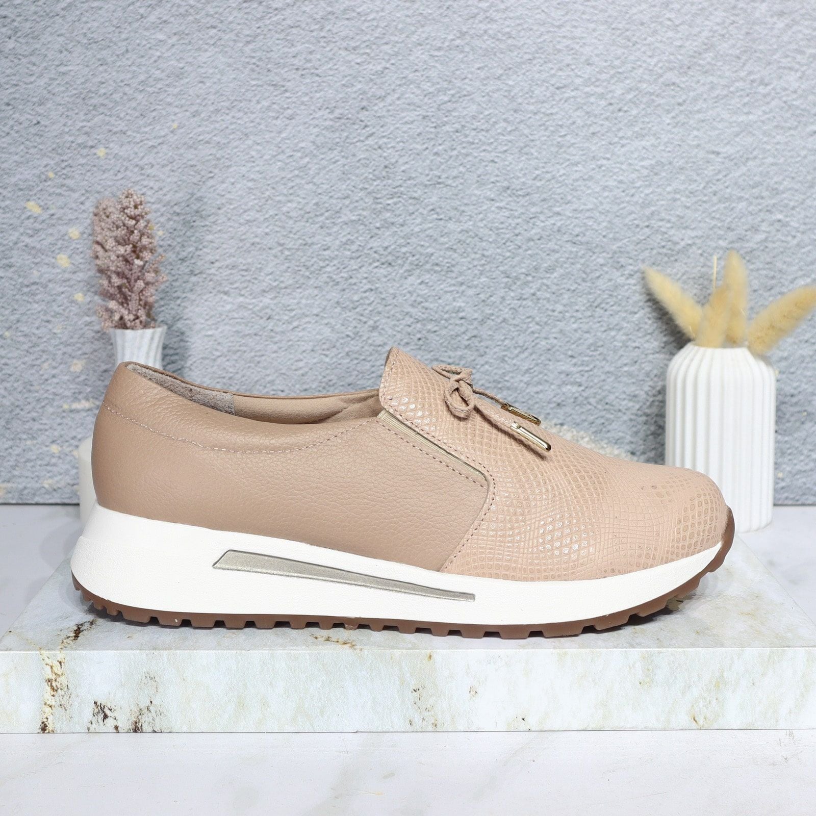 Mocasin nude para mujer H-NANCY