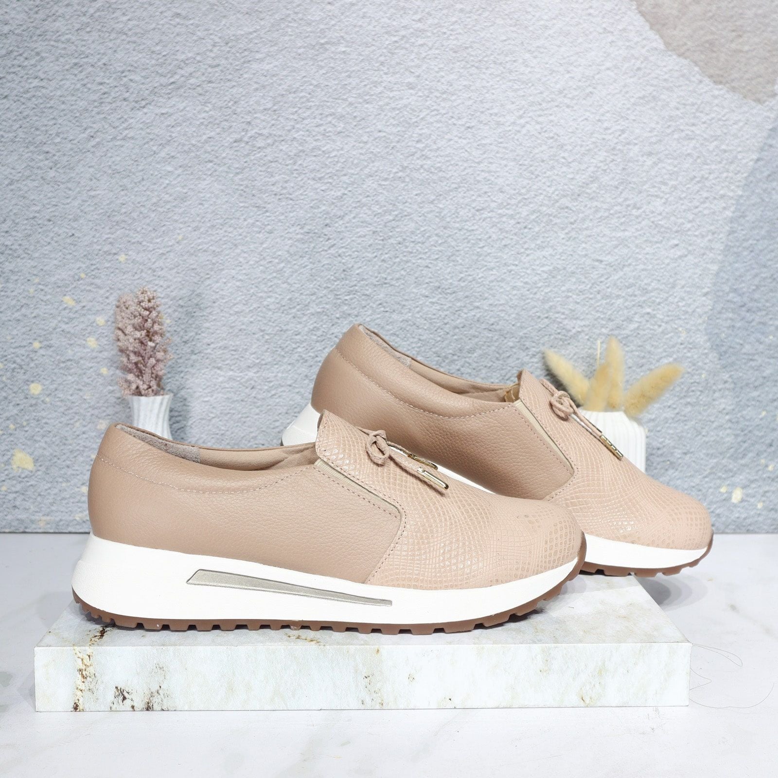 Mocasin nude para mujer H-NANCY