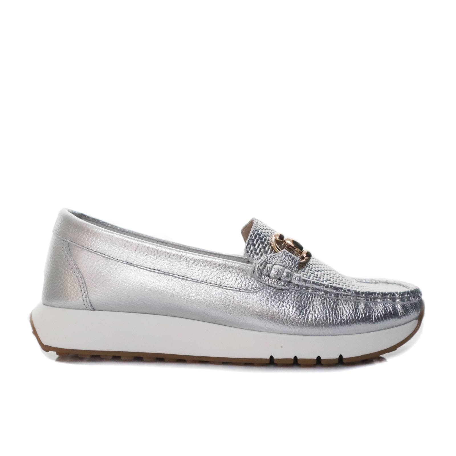 Mocasin plata para mujer 0S707-Z550