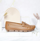 Mocasin miel cuero para mujer TA09-Z449