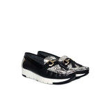 Mocasin negro x birmania x charol cueo para mujer TA11-Z449