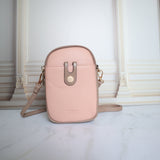 Portacelular cafe x rosa para mujer PCZ071