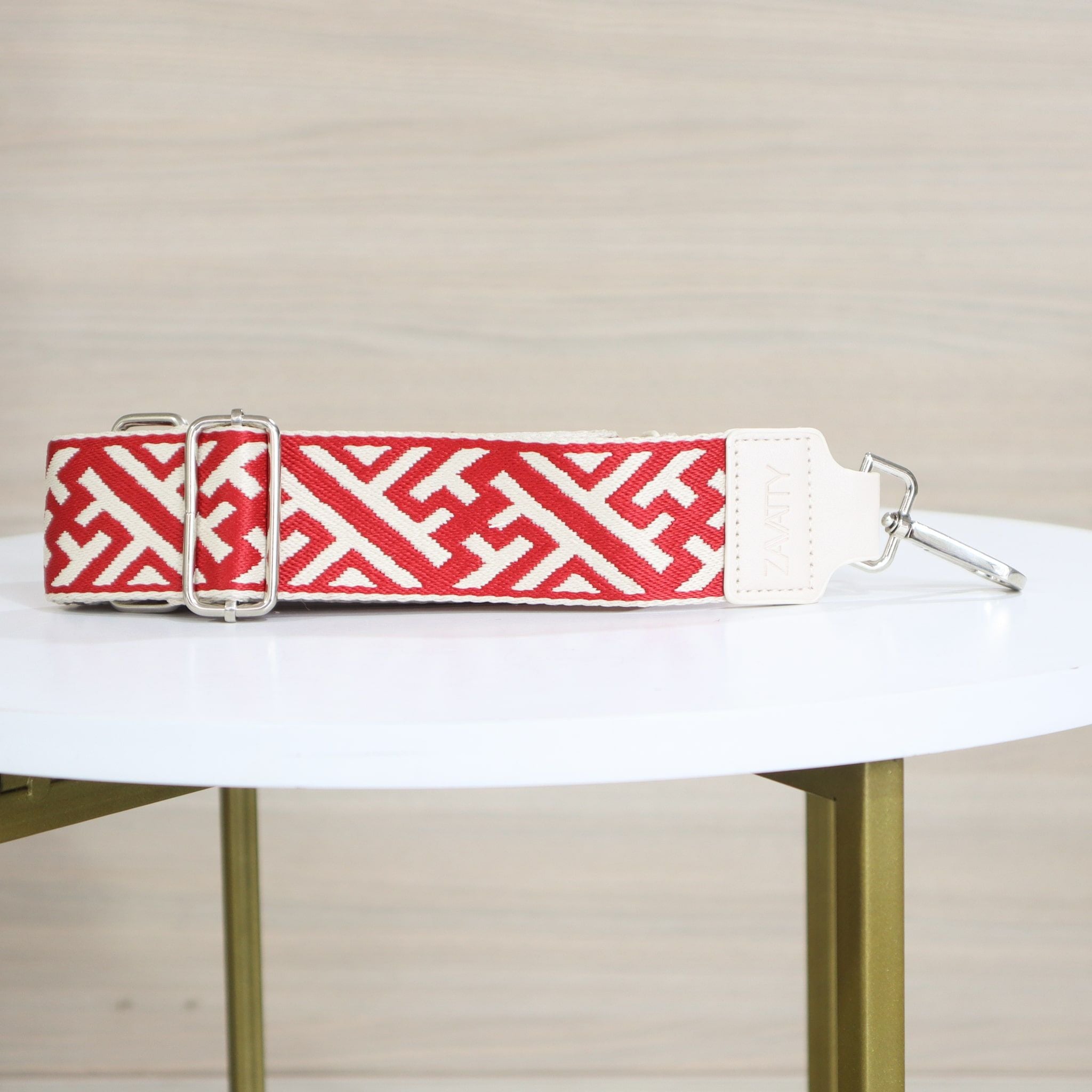 Riata beige x rojo x beige para mujer REA1