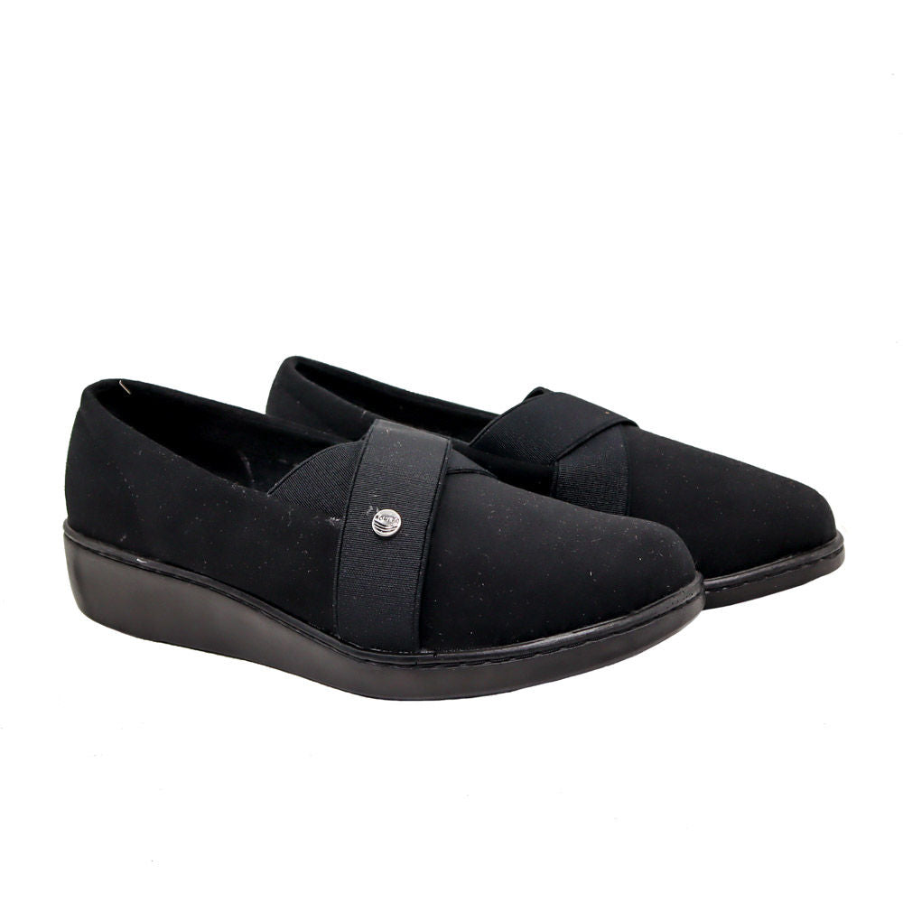 Mocasin negro para mujer RO3106