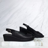 Romulo sandalia negro para mujer RO5378