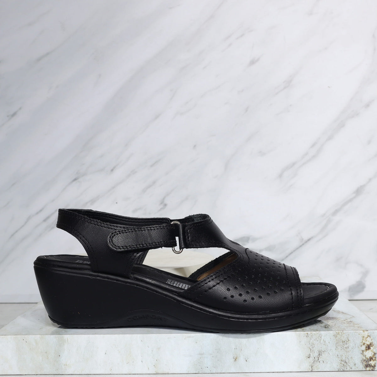 Romulo sandalia negro para mujer RO5591