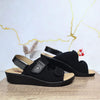 Romulo sandalia negro para mujer RO7100